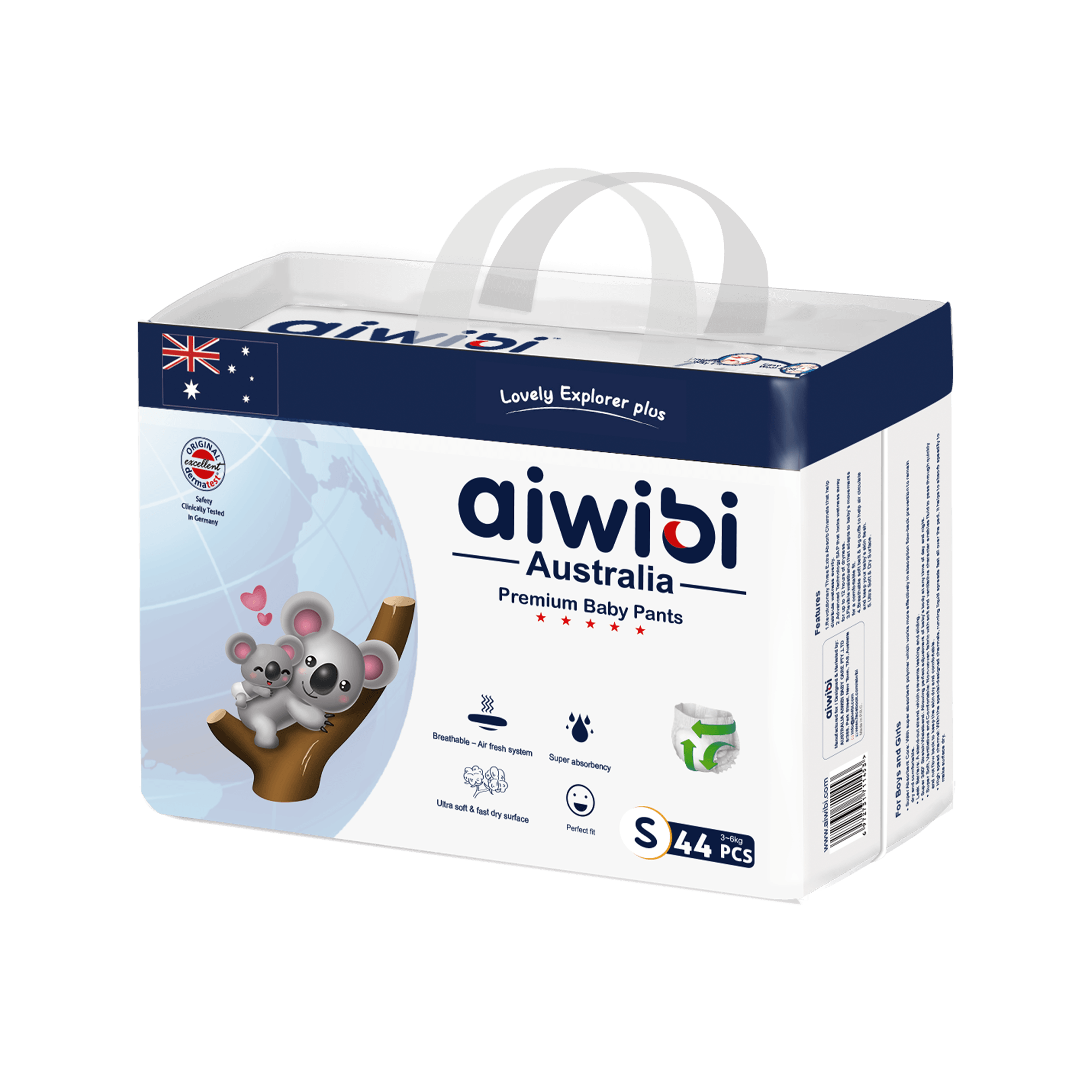 Air Tender Disposable Baby Diaper Pants  Small Size(Large Package) Product Image